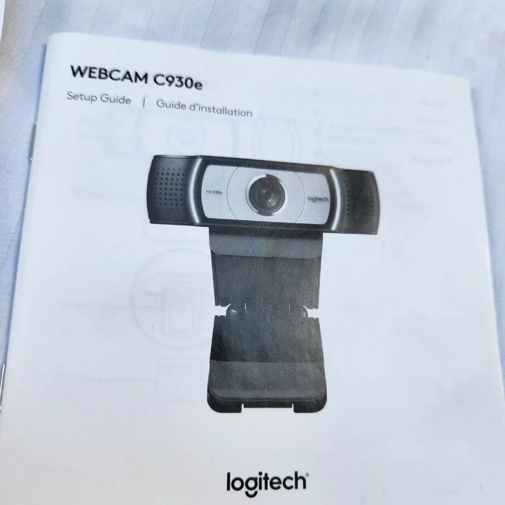 Logitech C930e 1080P HD Video Webcam - 90-Degree Extended View, Black camera